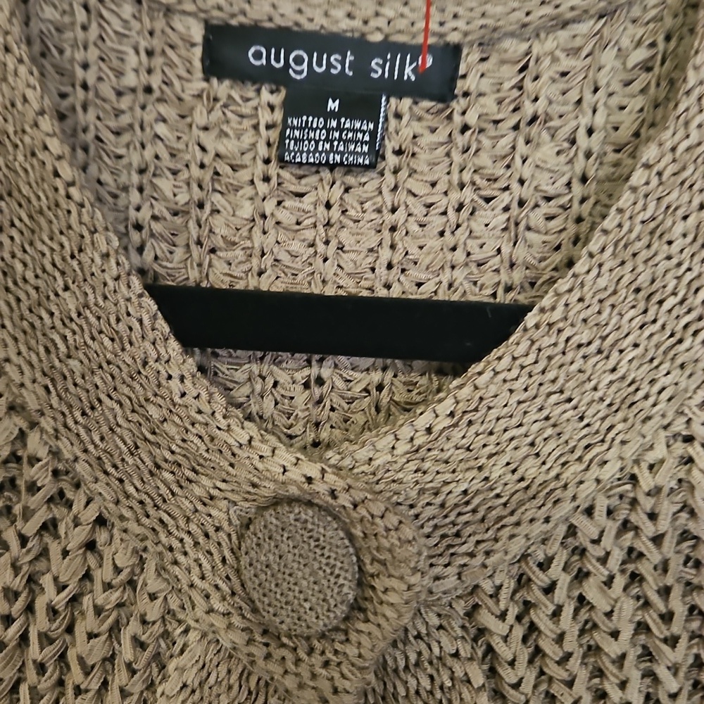 AUGUST SILK" Like New Vintage Style Short Sleeve Sweater ! SIZE MEDIUM - Picture 2 of 9